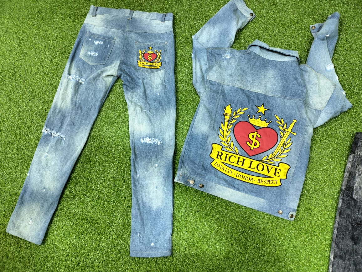 Rich love demin suit