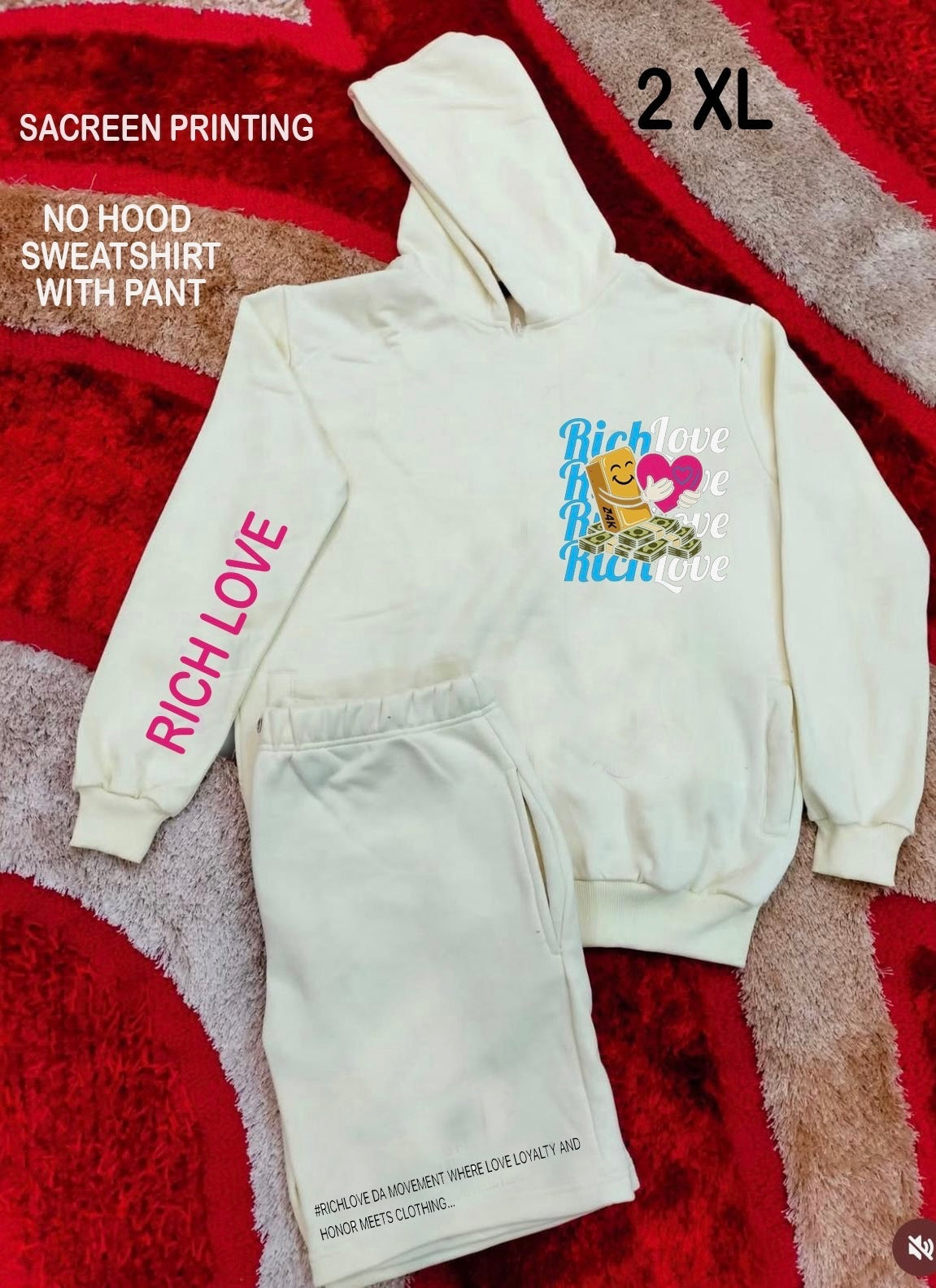 Richlove hoodie and shortsuit
