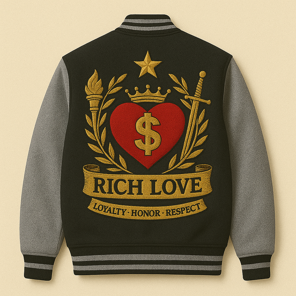 Rich Love Varsity jacket ￼