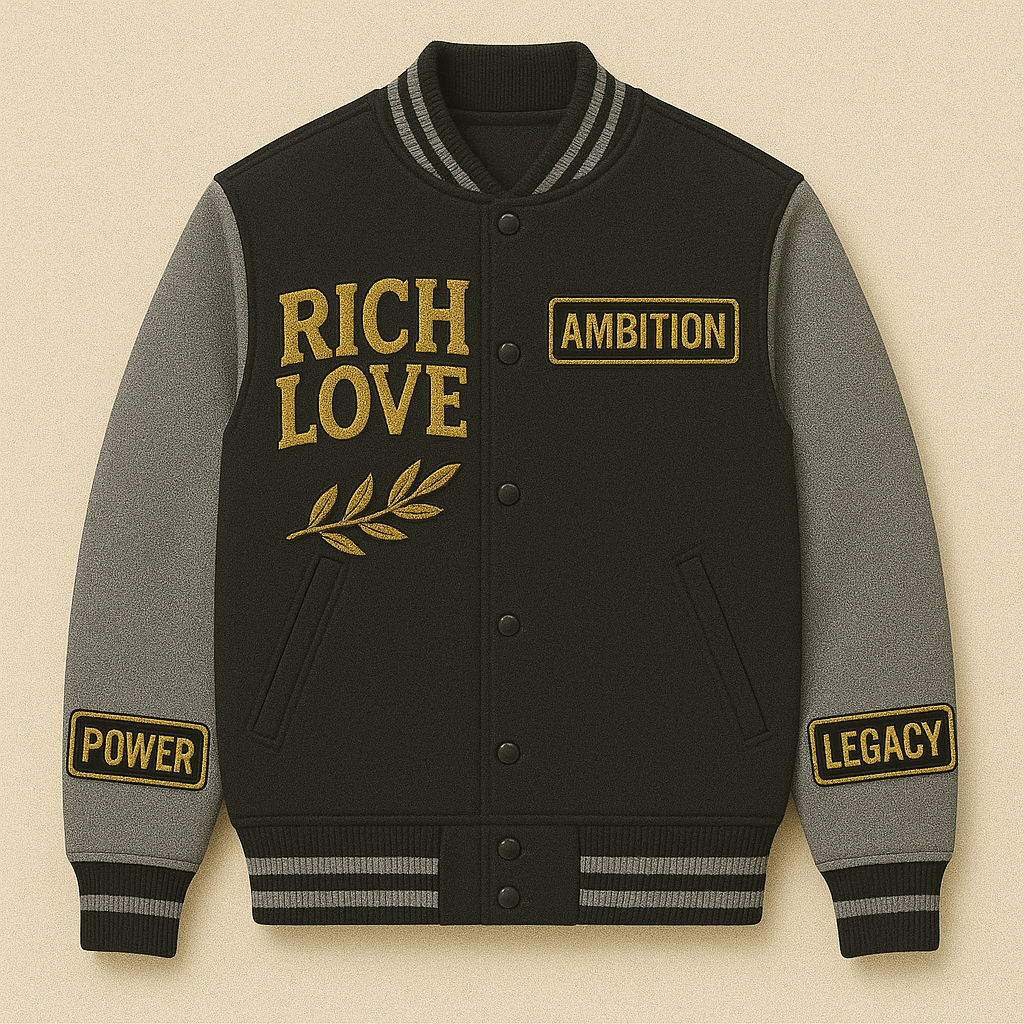 Rich Love Varsity jacket ￼